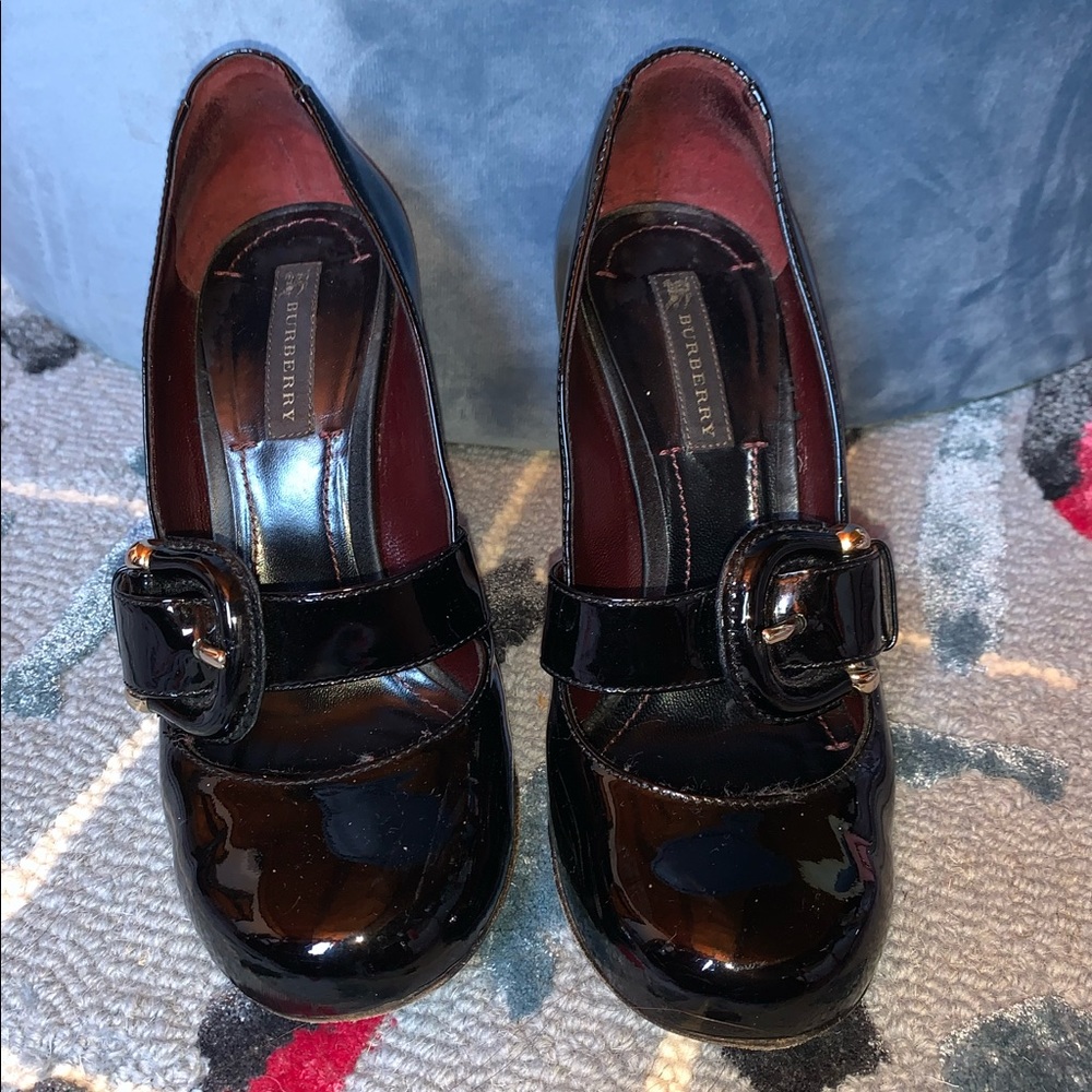 Burberry Patent Leather Mary Janes